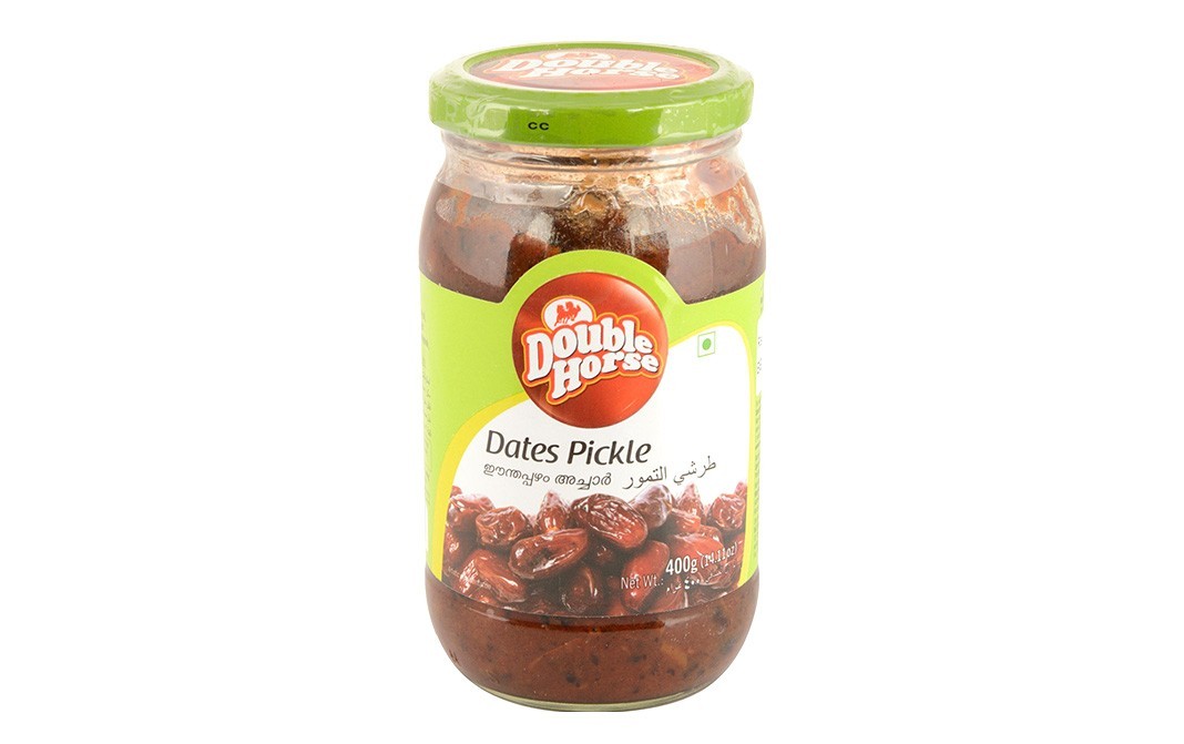 Double Horse Dates Pickle    Glass Jar  400 grams